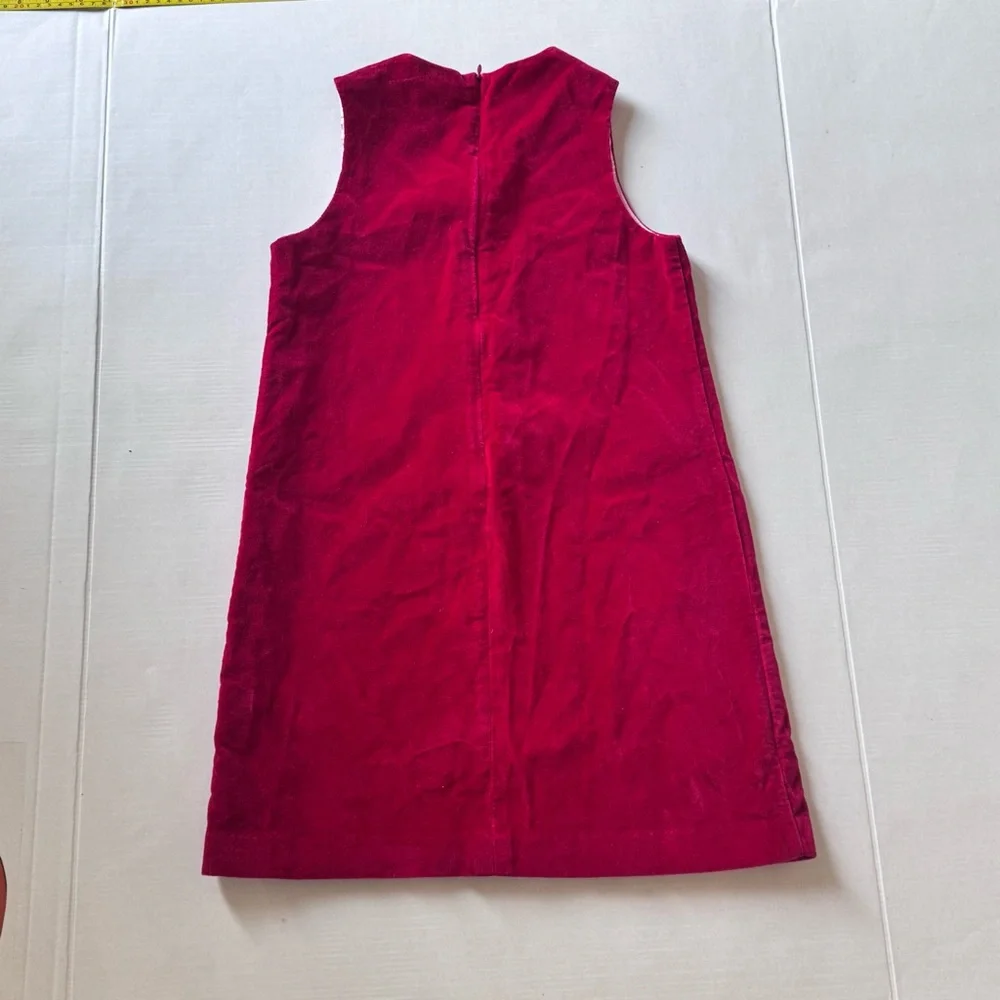 Gap Girls Sz M (7/8)‎ Velveteen Sleeveless Lined Beaded Cutout Dress